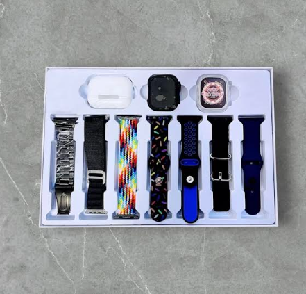 Pack Mini  – Montre Connectée, Écouteurs Sans Fil & 7 Bracelets | Personnalisation & Technologie