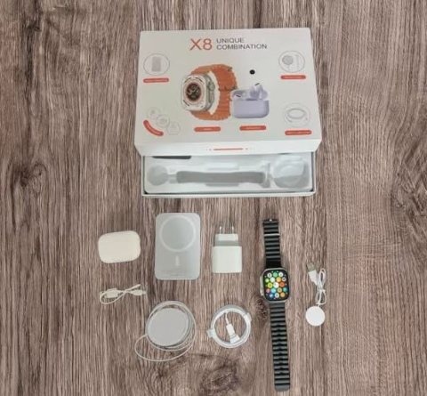 Pack Basic  – Montre Connectée, Écouteurs Sans Fil & Chargeurs MagSafe | Kit Complet Haute Technologie